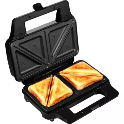 Appareil à croque-monsieur 4 en 1 SENCOR - 900W - Argent
