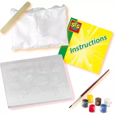 Kit de moulage et peinture SES CREATIVE - Animaux foret - Plastique recyclé