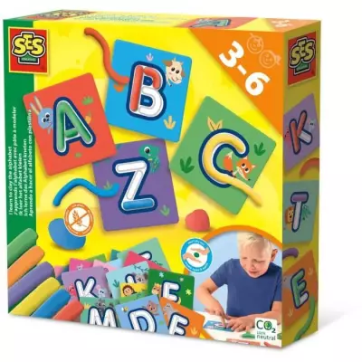 J'apprends l'alphabet en m'amusant avec de la pâte à modeler