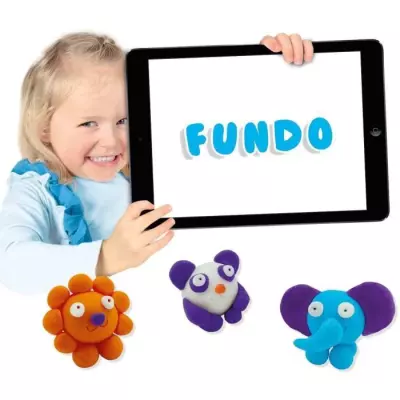 Pâte à modeler FunDo - Animaux sauvages - Interactive pour enfants