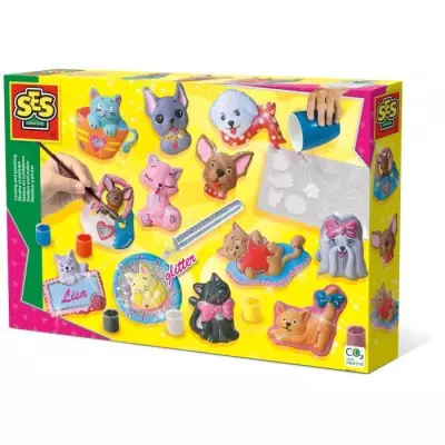 Plâtre chiens et chats - Kit créatif enfant 5+ ans
