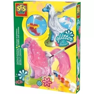 Kit de moulage et peinture Cheval avec crinière - Tout pour créer votre propre œuvre d'art !