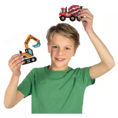 Perles à repasser: Camions de chantier SES CREATIVE
