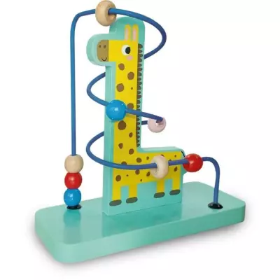 Labyrinthe de perles girafe - Jeu de bille éducatif