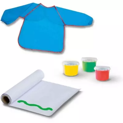 Kit de peinture au doigt pour enfants avec tablier - SES CREATIVE