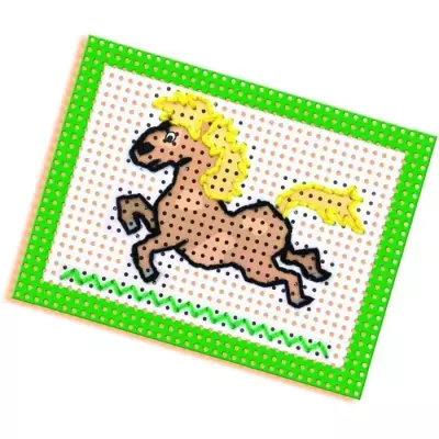 Apprendre la broderie avec des cartes préimprimées - Idéal pour les enfants de plus de 3 ans
