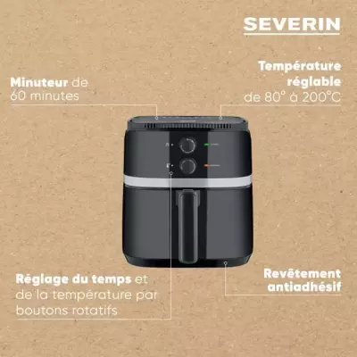 Friteuse sans huile SEVERIN FR2452 - Noir - 5L
