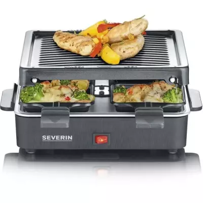 Gril à Raclette SEVERIN 4 personnes compact - Idéal pour petits ménages