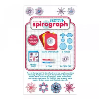 Jeu de dessin Spirograph - SILVERLIT - Enfant 8 ans - Rouge, bleu et blanc
