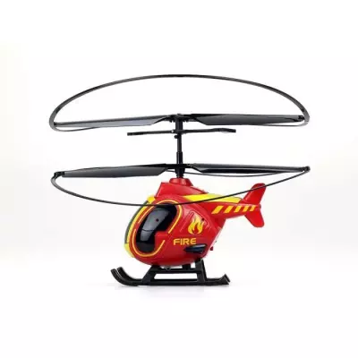 Hélicoptère télécommandé Pompier TOOKO - Rouge (4 ans et +)