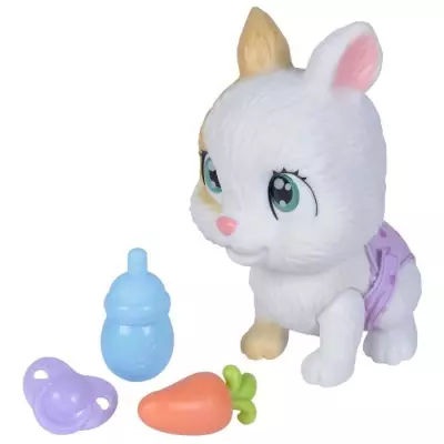Smoby - Lapin articulé à adopter - Jouet bois - Des 3 ans