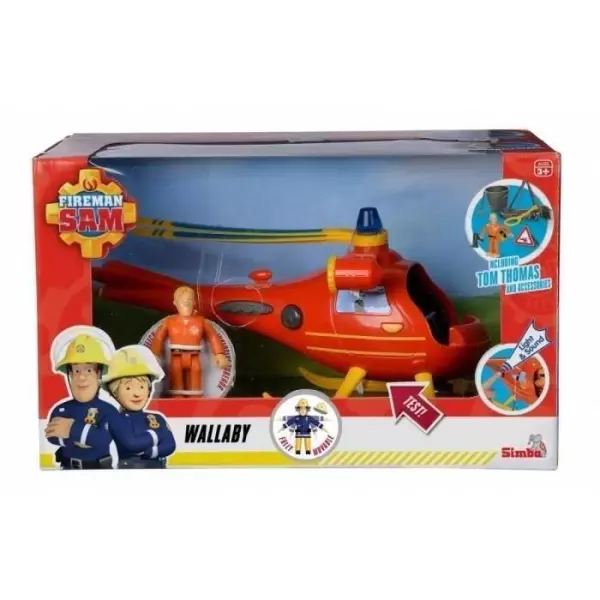 Jouet électronique - SIMBA - Hélicoptere Wallaby - Son et lumiere - Accessoires inclus - 3 ans et plus