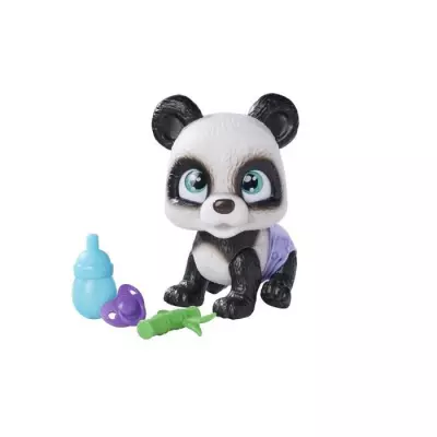 Figurine Smoby - Panda à adopter avec accessoires - Articulé et interactif