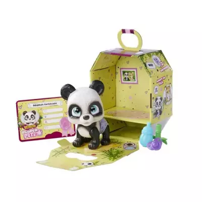Figurine Smoby - Panda à adopter avec accessoires - Articulé et interactif