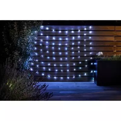 Guirlande d'extérieur SMARDTV Ultra 100 LED - Energie solaire - Blanc froid - 21,8m