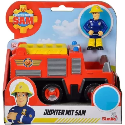 Mini véhicule Sam le Pompier - SILVERTORN - Camion Jupiter - Figurine incluse