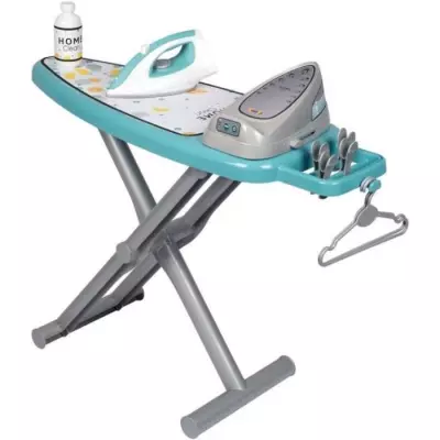 Smoby - Planche à repasser + Station vapeur + 9 accessoires