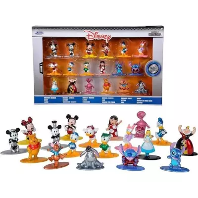 Figurine Disney - Set de 18 pièces - Métal - 4cm