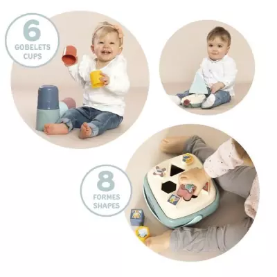 Coffret éveil et bain Smoby - 3 jeux d'éveil - Fabrication française