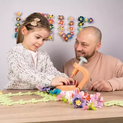 Smoby - Set création fleurs décoratives - 200 accessoires
