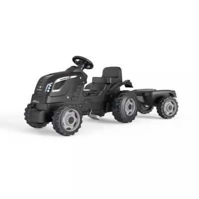 Tracteur Farmer XL + Remorque - SMOBY - Noir - 90% Plastique recyclé