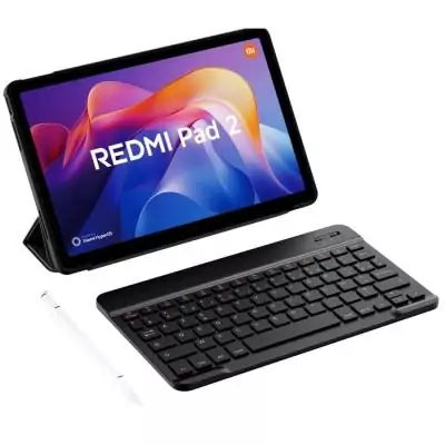 Pack Tablette Android Redmi Pad 2 - Version Française - Ecran 11'' 2,5K - 128 Go - Gris + Coque + Stylet + Clavier