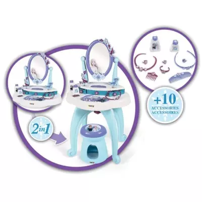 Coiffeuse 2 en 1 Frozen - Reine des Neiges - dès 3 ans - Made in France