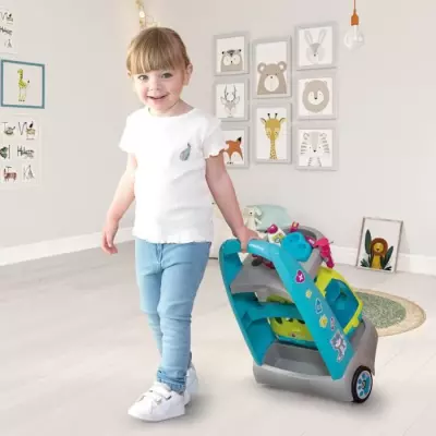 Chariot vétérinaire Smoby 3 ans - Peluche chaton incluse
