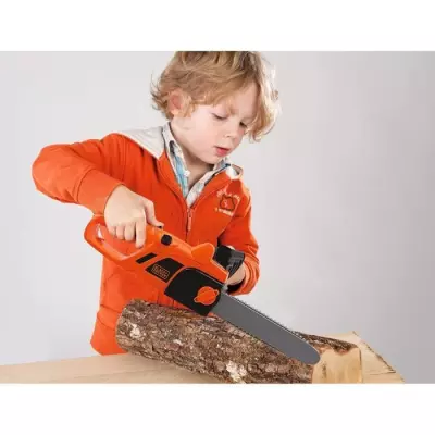 Tronçonneuse Electronique Smoby Black + Decker: Outil Bricolage Complet!
