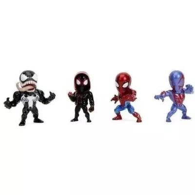 Figurines Spiderman en métal - Set 4 pièces - 6cm - À partir de 8 ans
