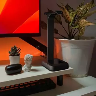 Support de casque gaming - NOVA GAMING - Hydra - Support universel - LED RGB - Noir