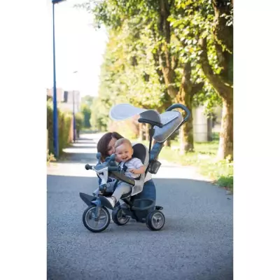 Tricycle enfant évolutif Baby Driver Plus - Gris - Structure métal