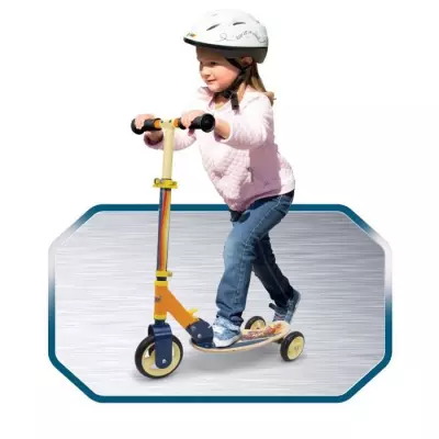 Trottinette Smoby Cars 3 Roues Silencieuses Jaune - TRICYCLE POUR ENFANT