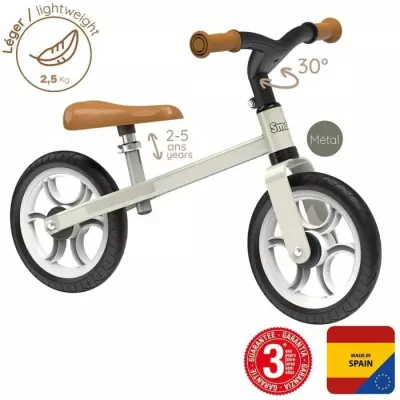 Draisienne Smoby First Bike Ultra Légère - Réglable - Tricycle Mixte