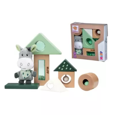 Jeu d'éveil sonore en bois Eichhorn EH Baby Hipp - Vert - Mixte - Véhicule pour circuit miniature