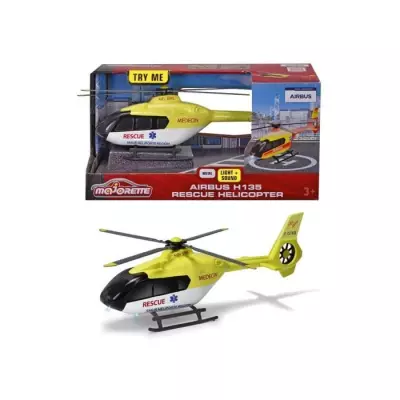 Jouet Majorette - Hélicoptère SAMU Airbus H135 - 3 Ans +