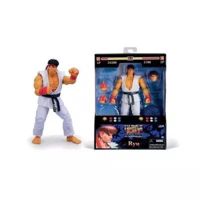 Figurine Ryu Street Fighters Jada 15cm: Articulée et réaliste!