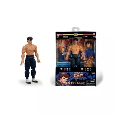 Figurine Articulée Street Fighters Fei-Long 15cm - Jada - Action et combat!