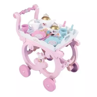 Desserte XL Disney Princess - Smoby - Rose - 17 accessoires - Enfant