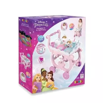 Desserte XL Disney Princess - Smoby - Rose - 17 accessoires - Enfant