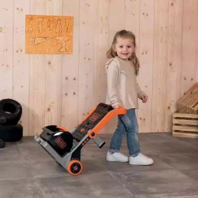 Établi Smoby Black+Decker 3-en-1 - 19 Accessoires - Fabriqué en France