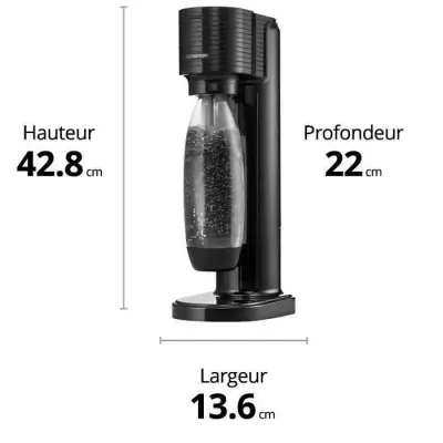 Machine à eau pétillante SodaStream GAIA - Pack complet 60L