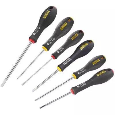 Ensemble de 6 Tournevis STANLEY FATMAX - Idéal pour les Électriciens