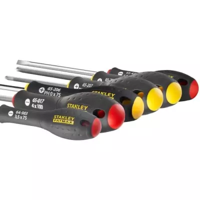 Ensemble de 6 Tournevis STANLEY FATMAX - Idéal pour les Électriciens
