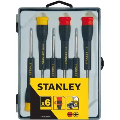 Jeu de 6 Micro Tournevis Stanley - Made in France