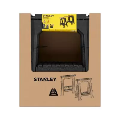 Tréteaux pliables pros STANLEY - Lot de 2 - 450kg