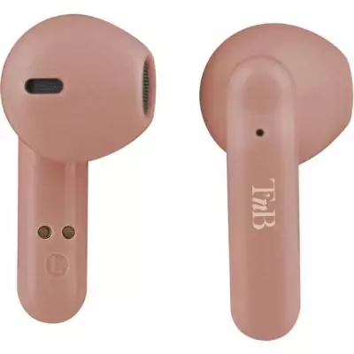 Ecouteurs sans fil TWS - T'nb - Shiny 2 - Boîtier de charge inclus - Bluetooth - Autonomie 20h - Contrôle tactile - Rose