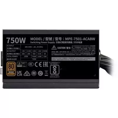 COOLER MASTER - MWE 750W V3 ATX 3.1 - Alimentation PC - 750 W COOLER MASTER - MWE 750W V3 ATX 3.1 - Alimentation PC - 750 W