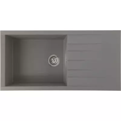 Évier encastrable STRADOUR CUBE SMC GRIS BETON - Fabriqué en France