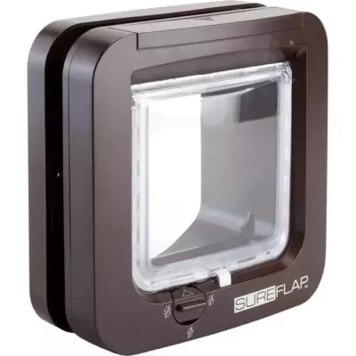 CHatière Sureflap à puce électronique - Marron - 142mm x 120mm (32 puces)